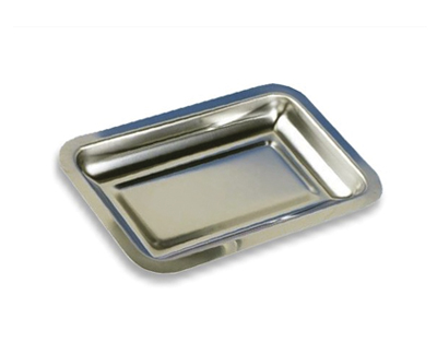 Plateau inox. 355x255x40 mm